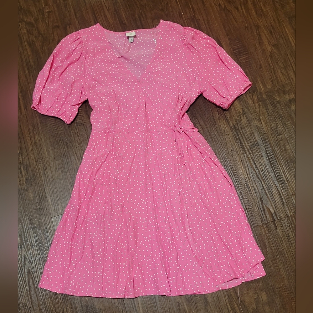 Pink Polka Dot Dress